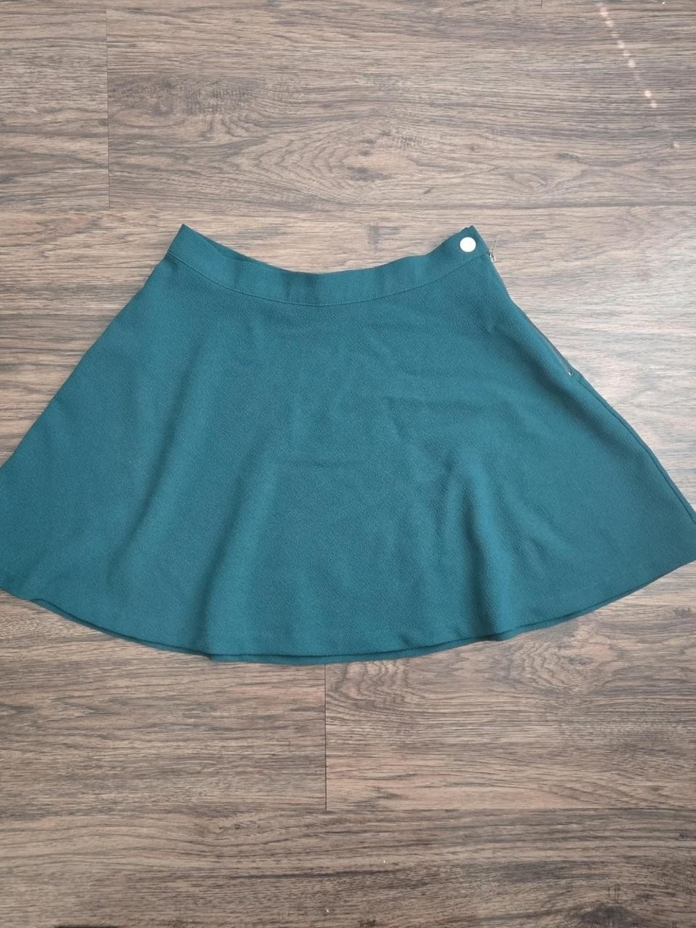 Forever 21 Teal Circle Skater Skirt